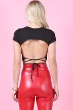 Back Out Crop Top | Black