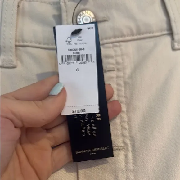 Banana Republic Cream Pencil Midi Skirt Resort Wear