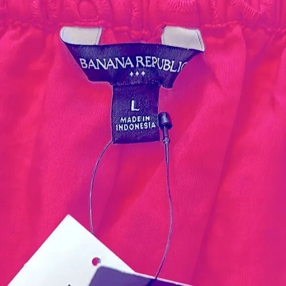 Banana Republic High Low Midi Eyelet Skirt
