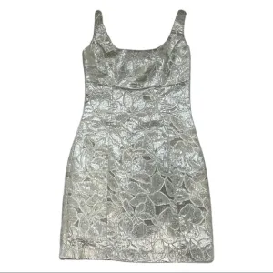 BB Dakota Metallic Silver Mini Dress