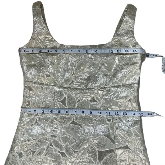 BB Dakota Metallic Silver Mini Dress