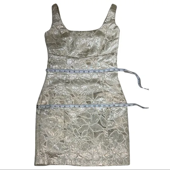 BB Dakota Metallic Silver Mini Dress