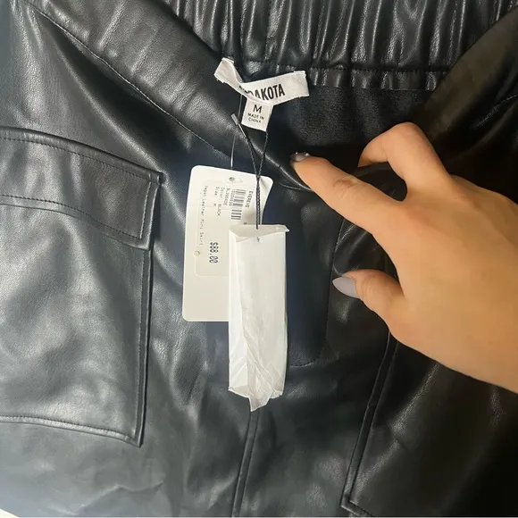 Bb Dakota Vegan Leather Mini Skirt SZ M