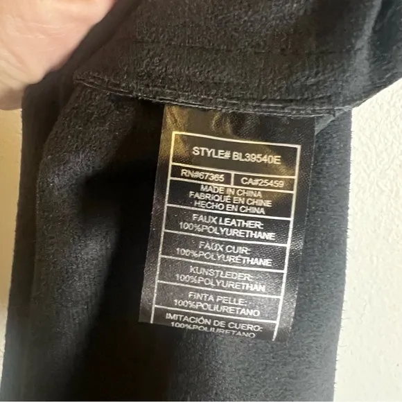 Bb Dakota Vegan Leather Mini Skirt SZ M