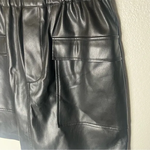 Bb Dakota Vegan Leather Mini Skirt SZ M