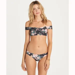 Billabong Women's Let It Bloom Lace Up Bikini Top | Black Sands
