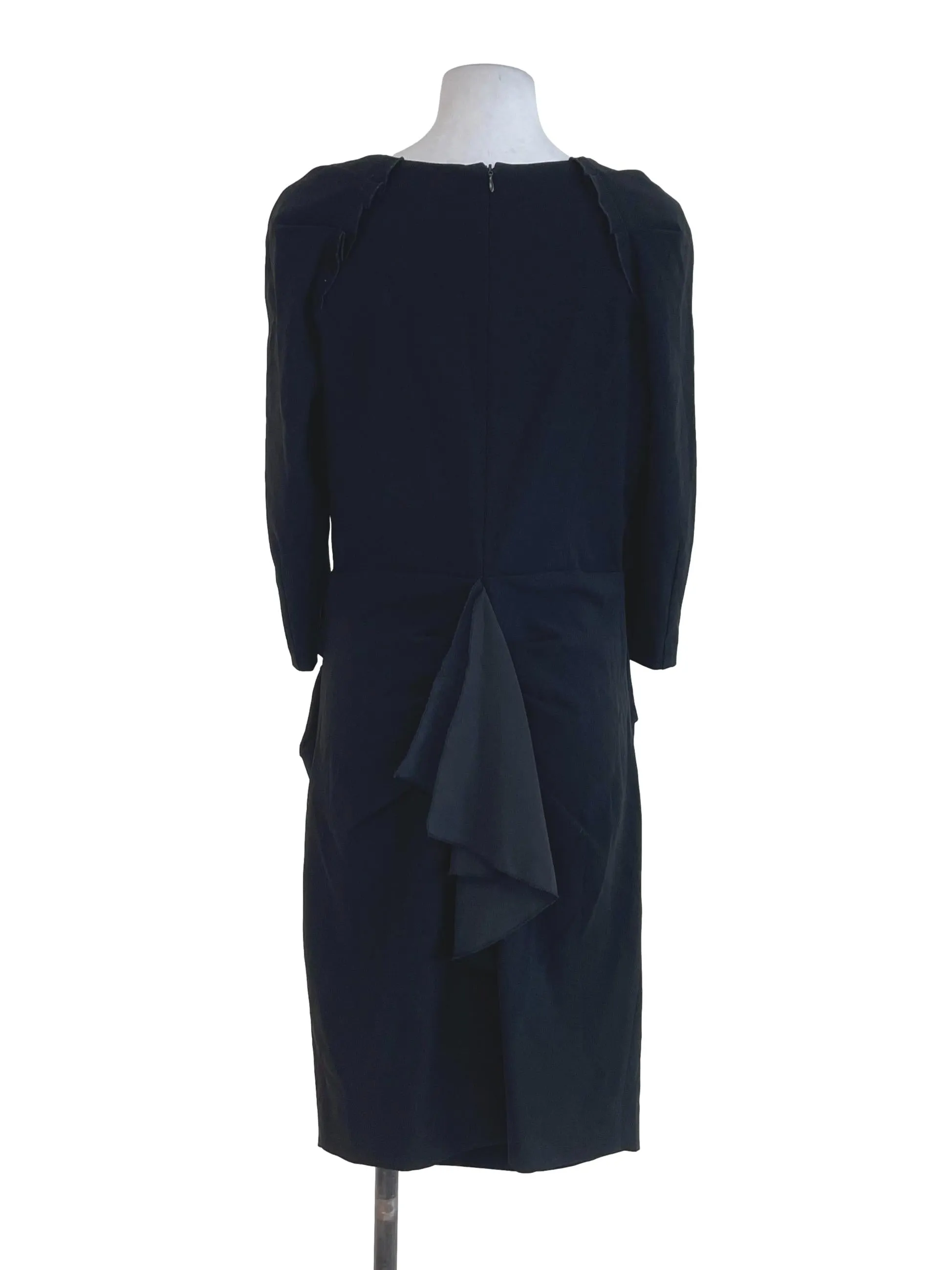 Black Draped Dress