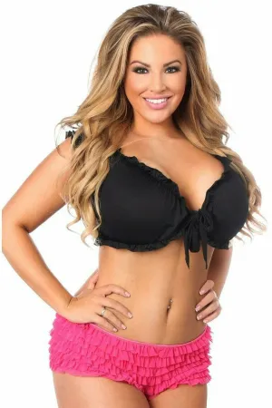 Black Peasant Top
