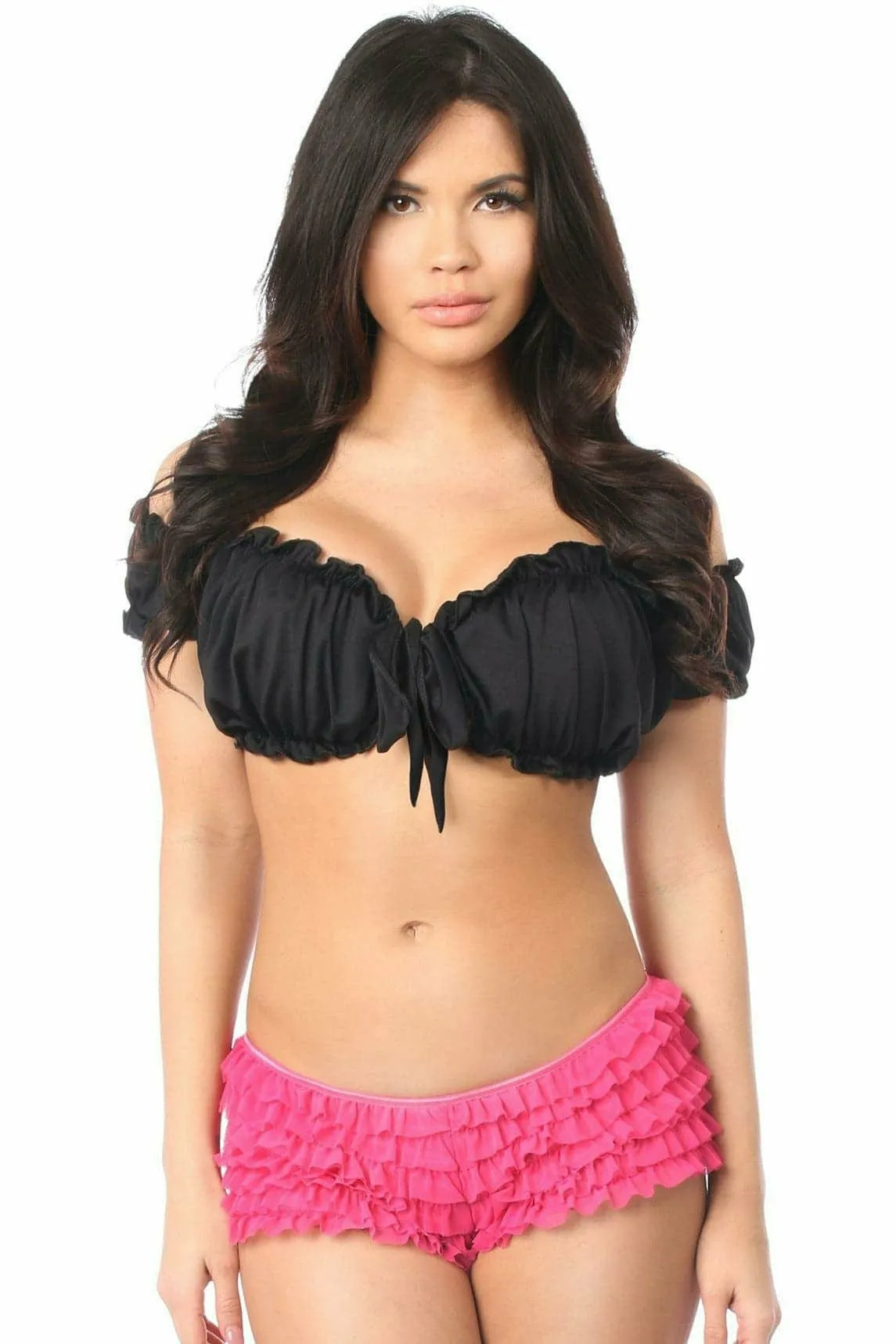 Black Peasant Top
