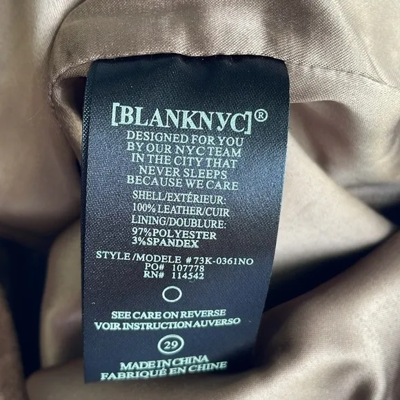 BLANKNYC Leather Skirt