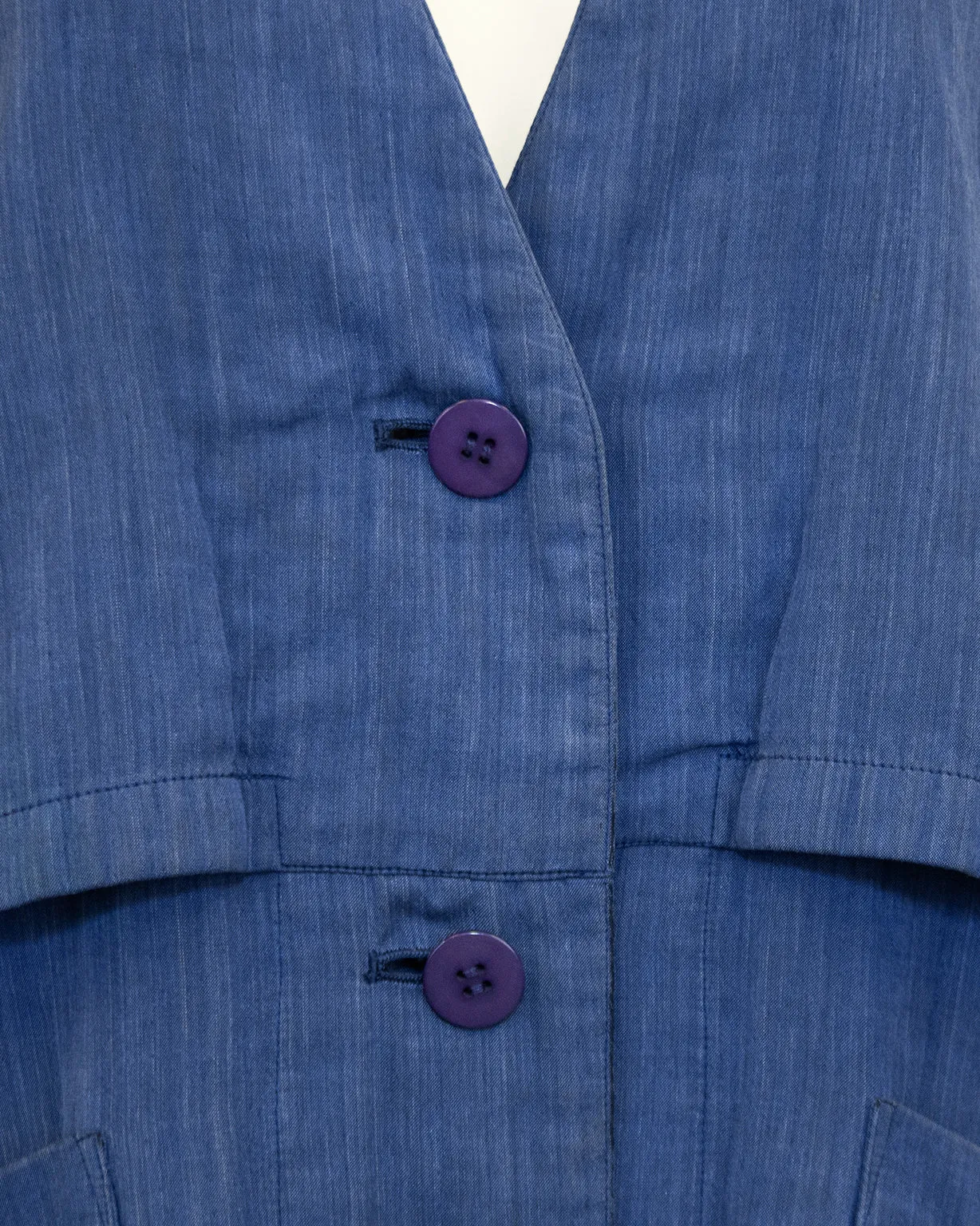 Blue Cotton Oversize Ensemble