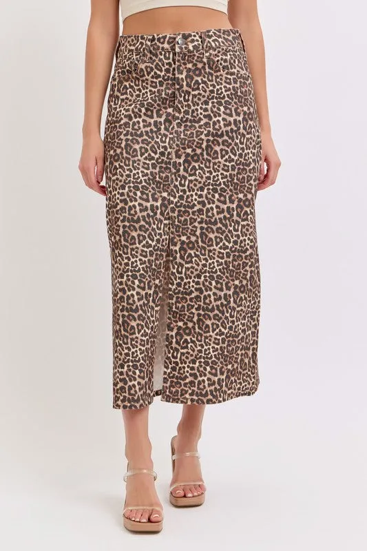 Bo Leopard Skirt