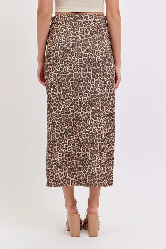 Bo Leopard Skirt
