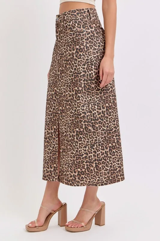 Bo Leopard Skirt