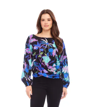 Boatneck Drape Top