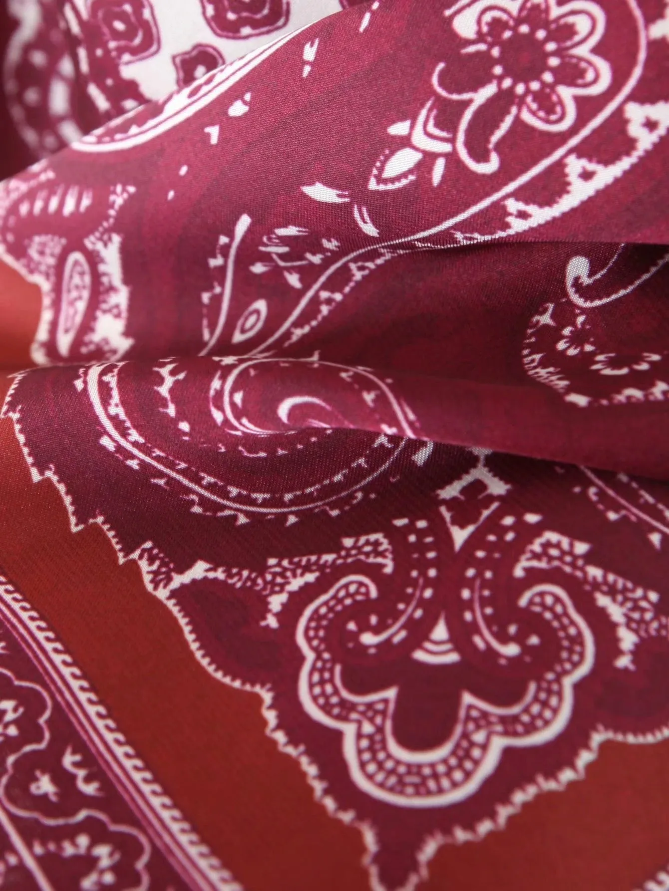 Bordeaux Bandana Top