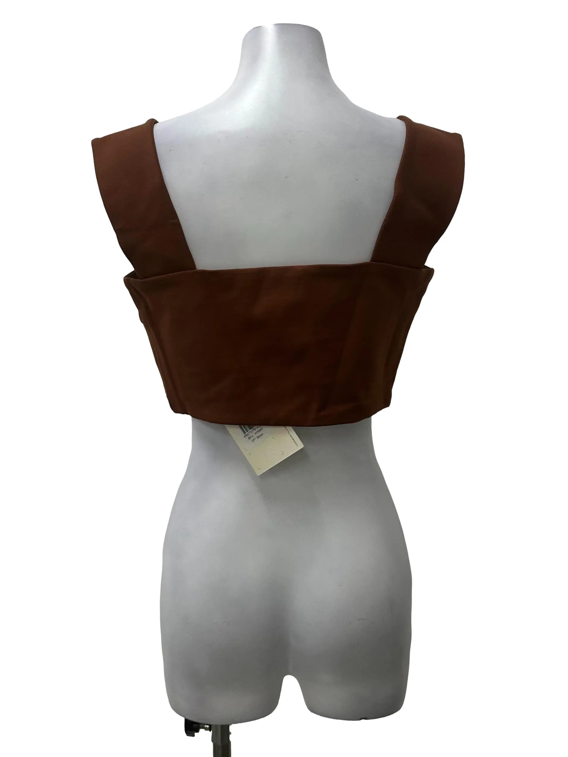 Brown Crop Top