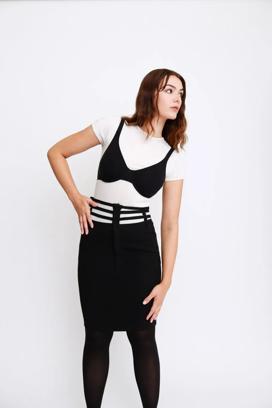 Cage Pencil skirt