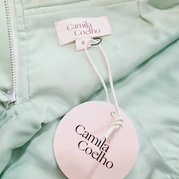 Camila Coelho Rory Mini Skirt in Seafoam Green