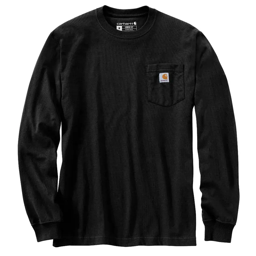 Carhartt Men's Loose Fit Heavyweight LS Pocket Duck Graphic T-Shirt