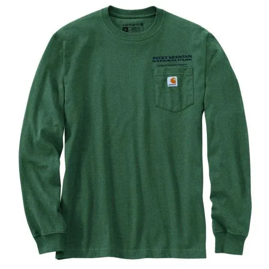 Carhartt Men's Men's Loose Fit Heavyweight Long-Sleeve Rocky Mountain National Park Graphic T-Shirt