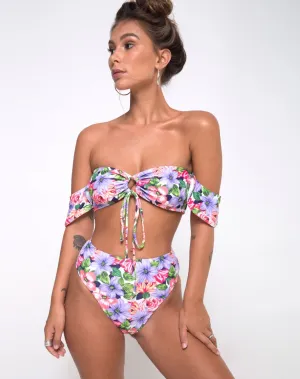 Carmella Bikini Top in Spring Fling