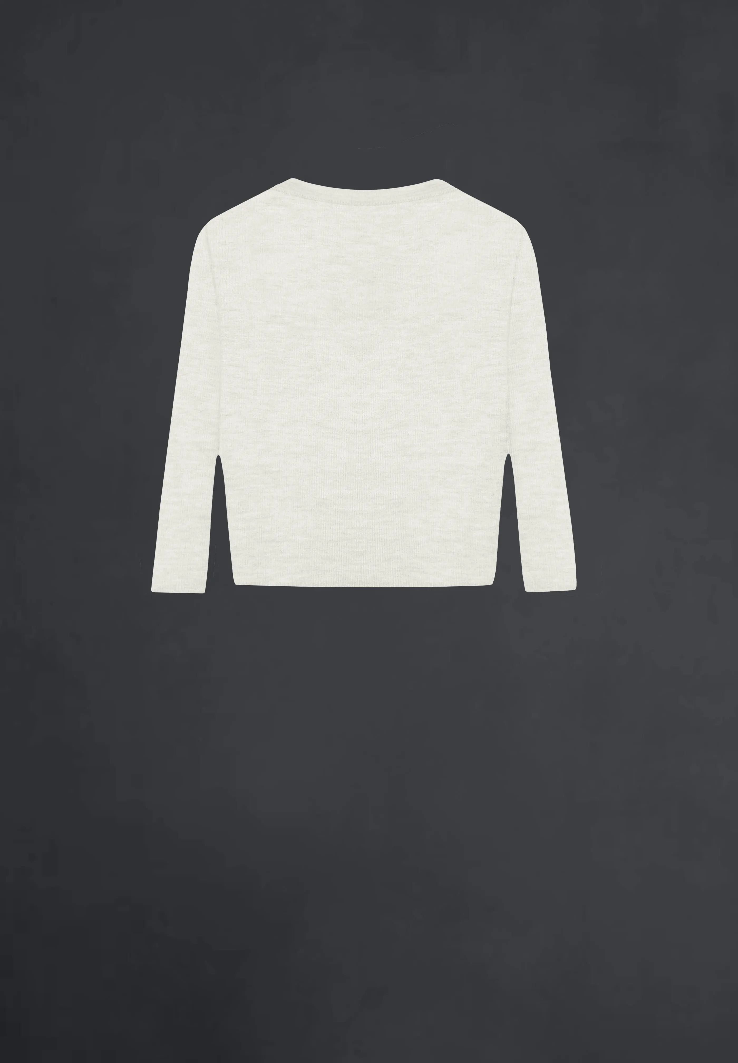 Cashmere Featherweight Crop Top in Ivory