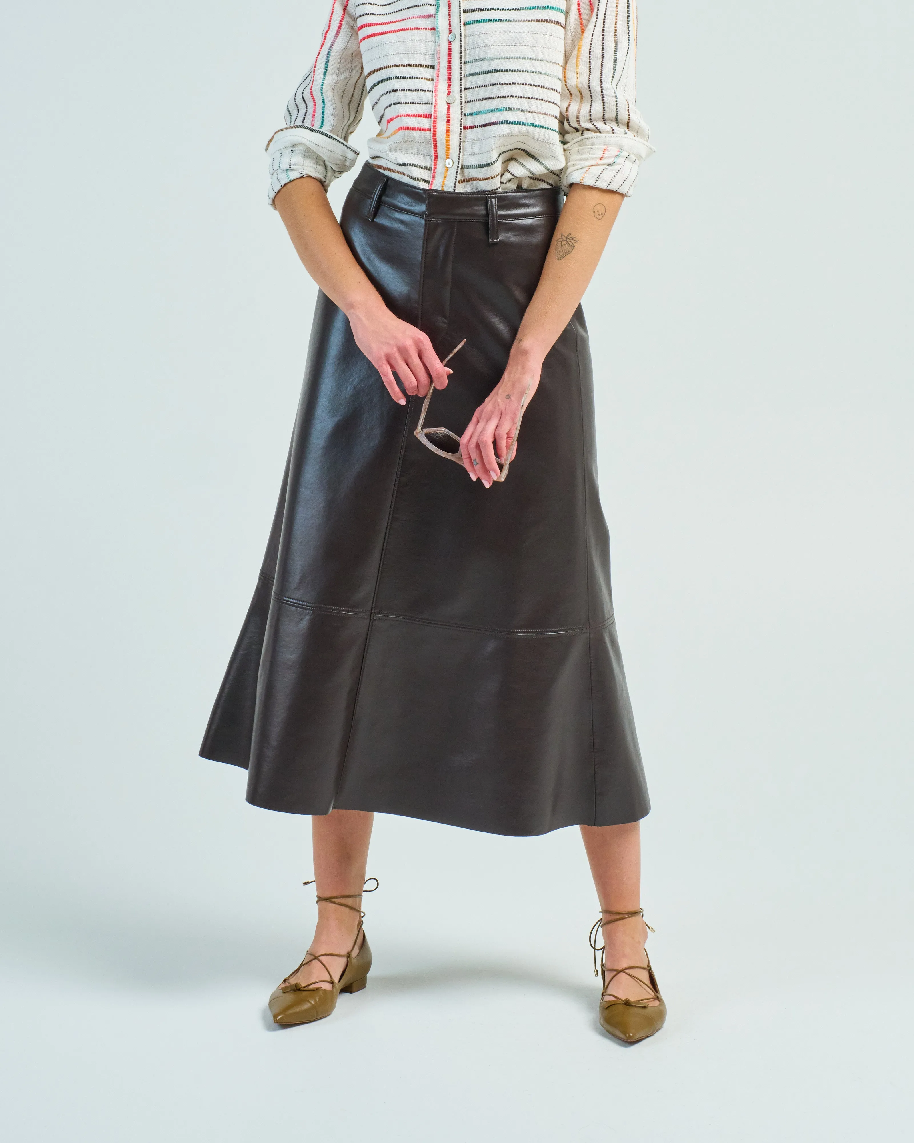 cassia leather skirt