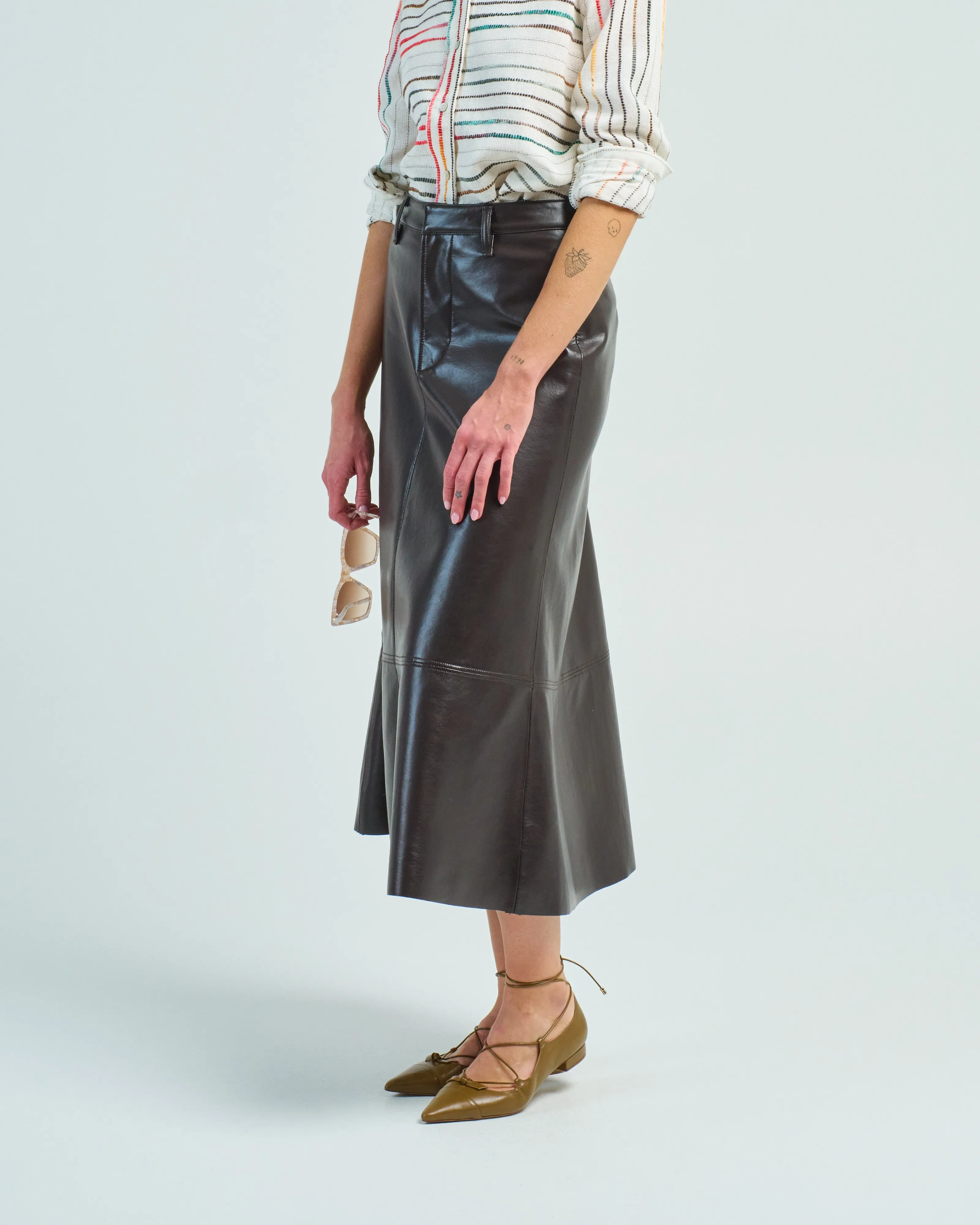cassia leather skirt