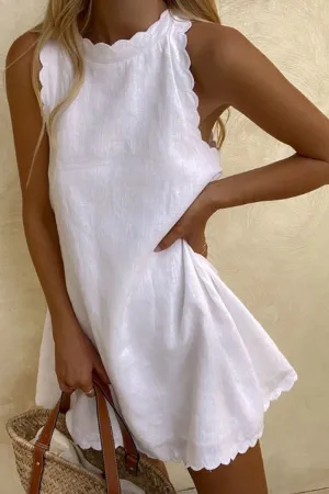 Casual Solid Patchwork O Neck Straight Dresses(7 Colors)