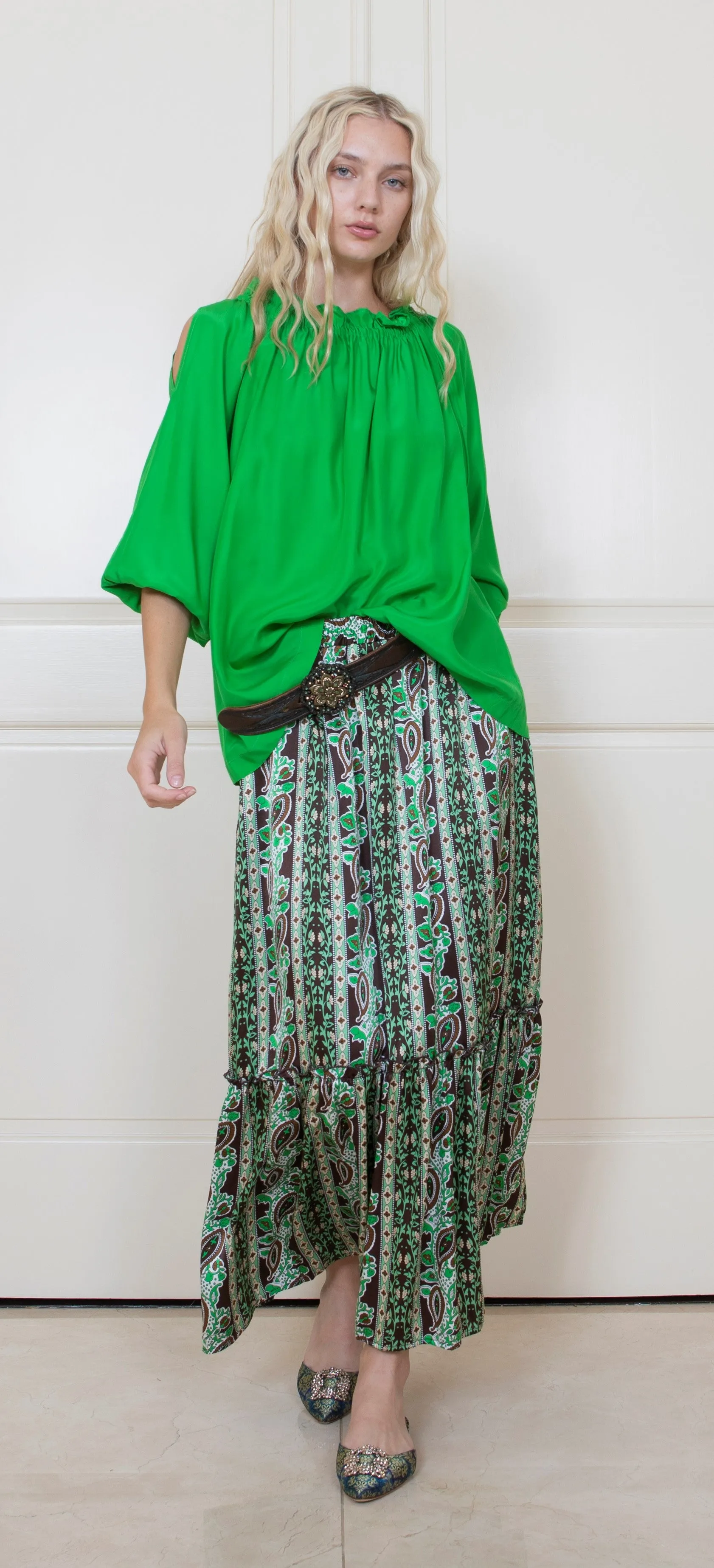 Charlotte Top Cottage Green