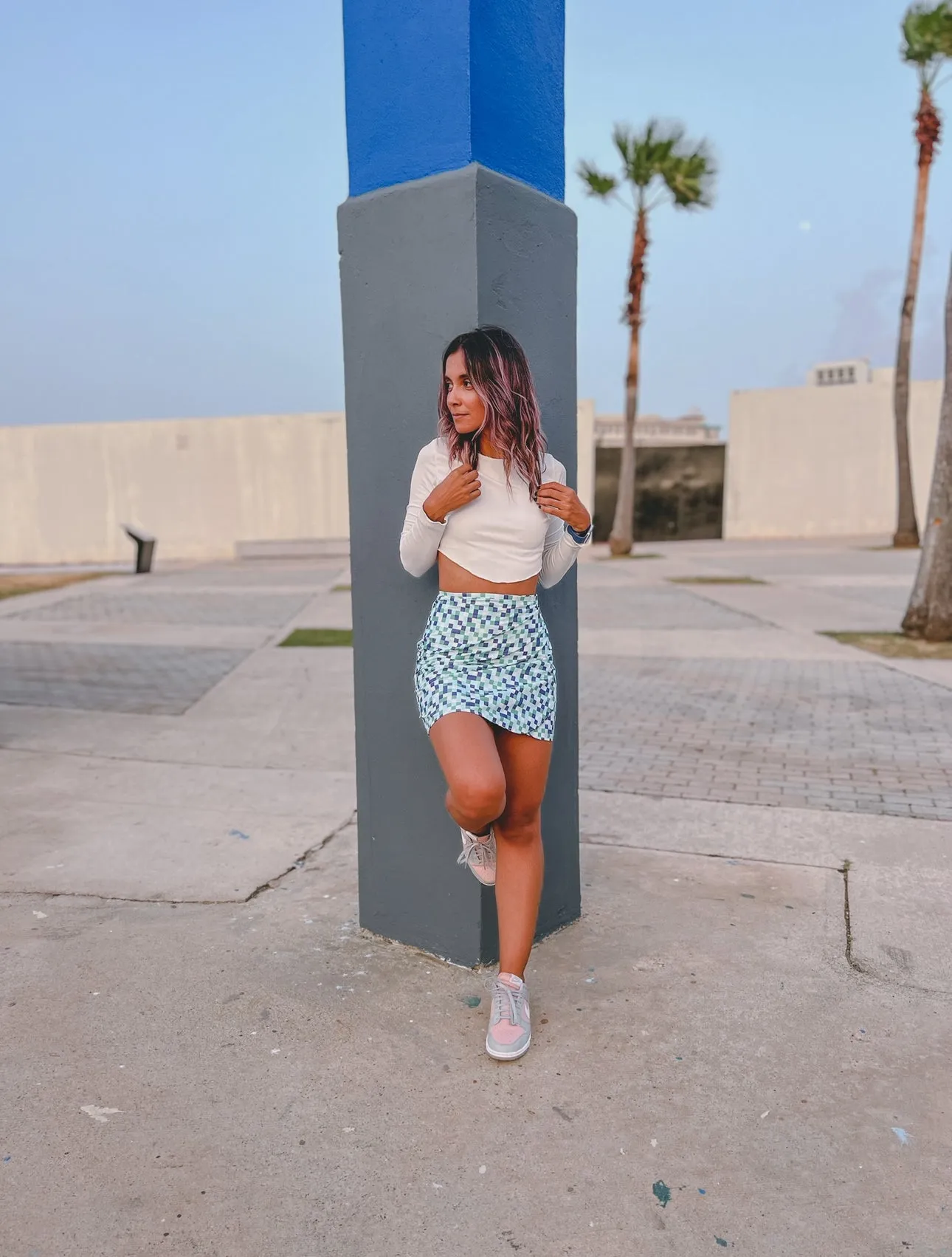Checkers Wrappy Skirt