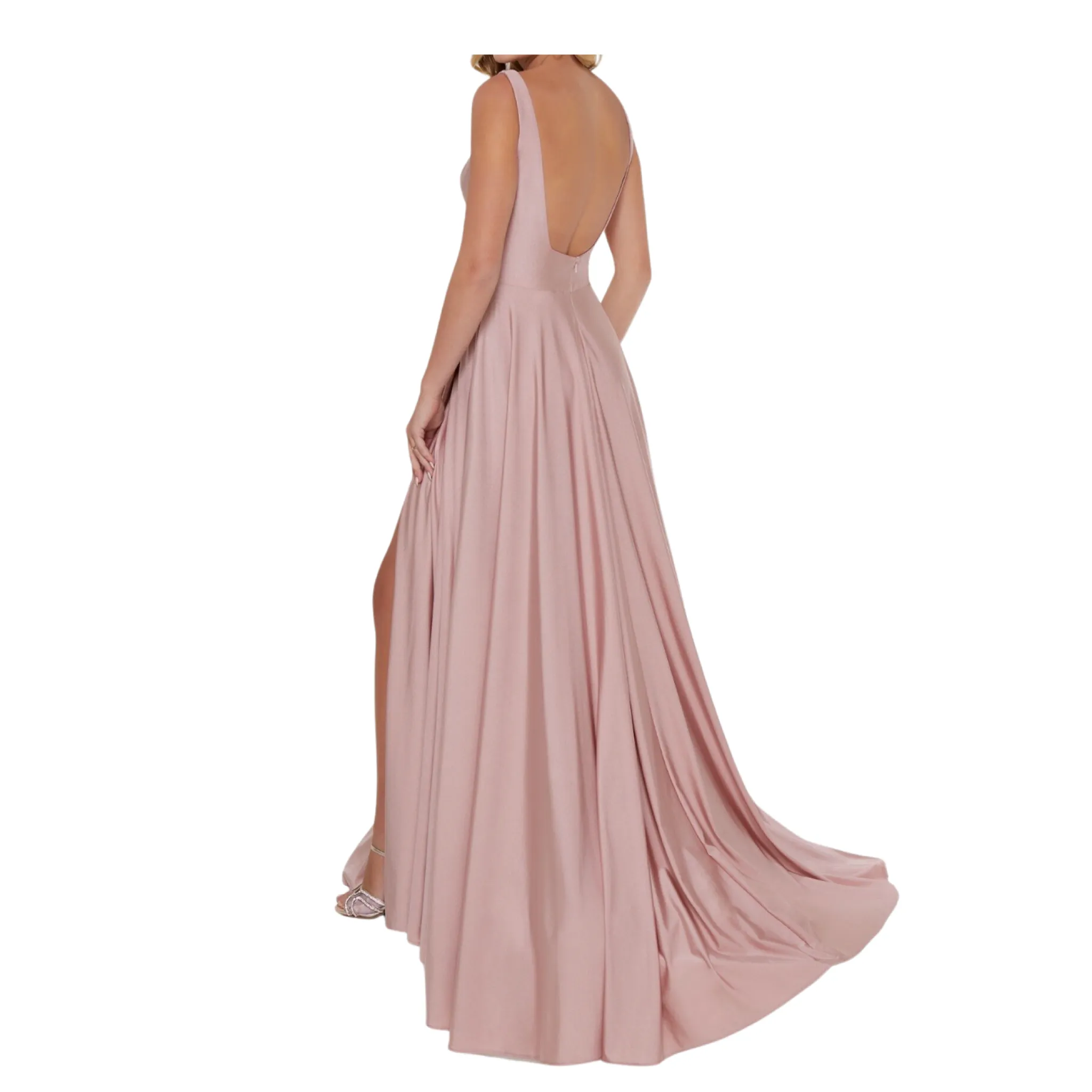 CHRISTINA WU Style 48020 Long Gown Blush Size 14 NWT