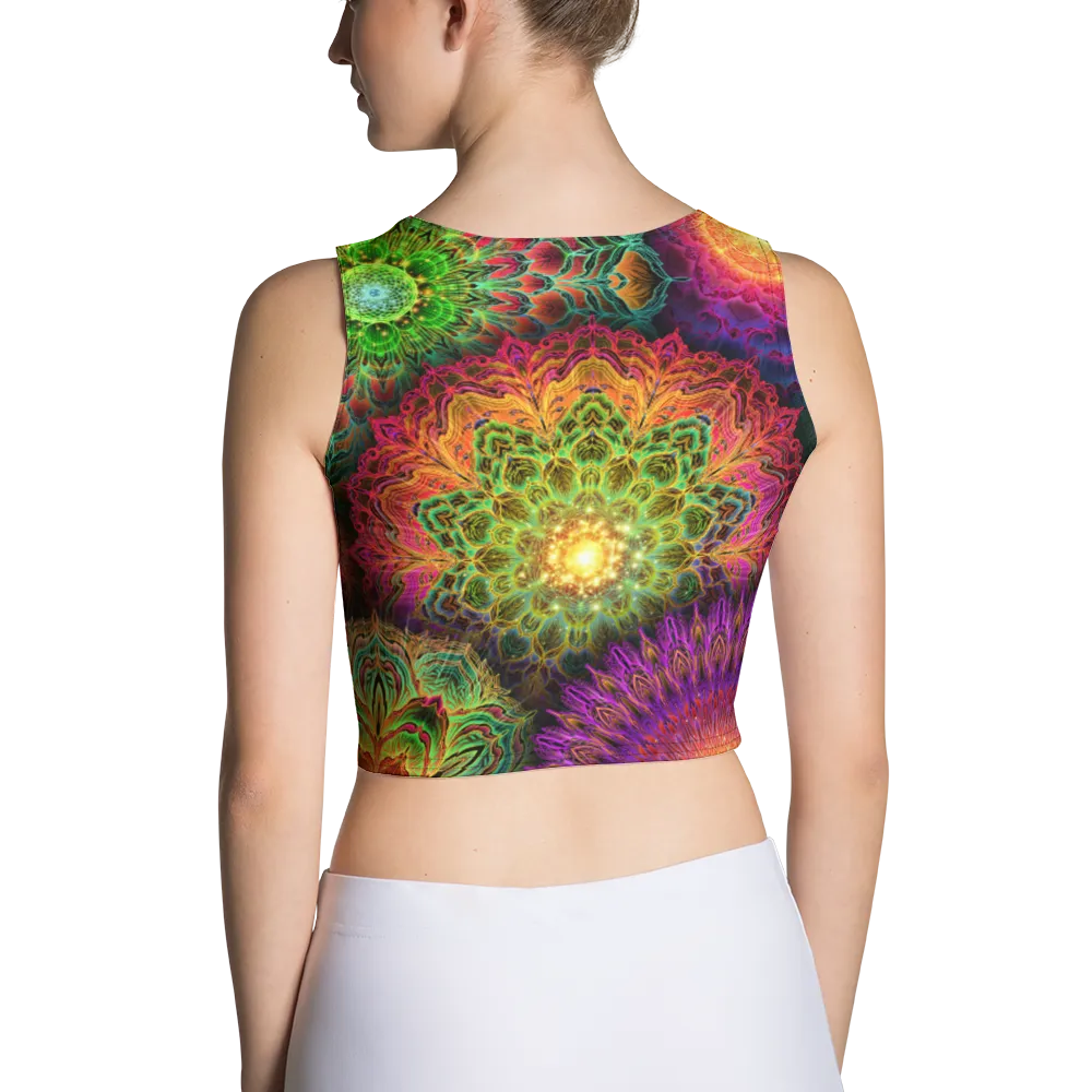 Chromatic Bloom AOP Crop Top