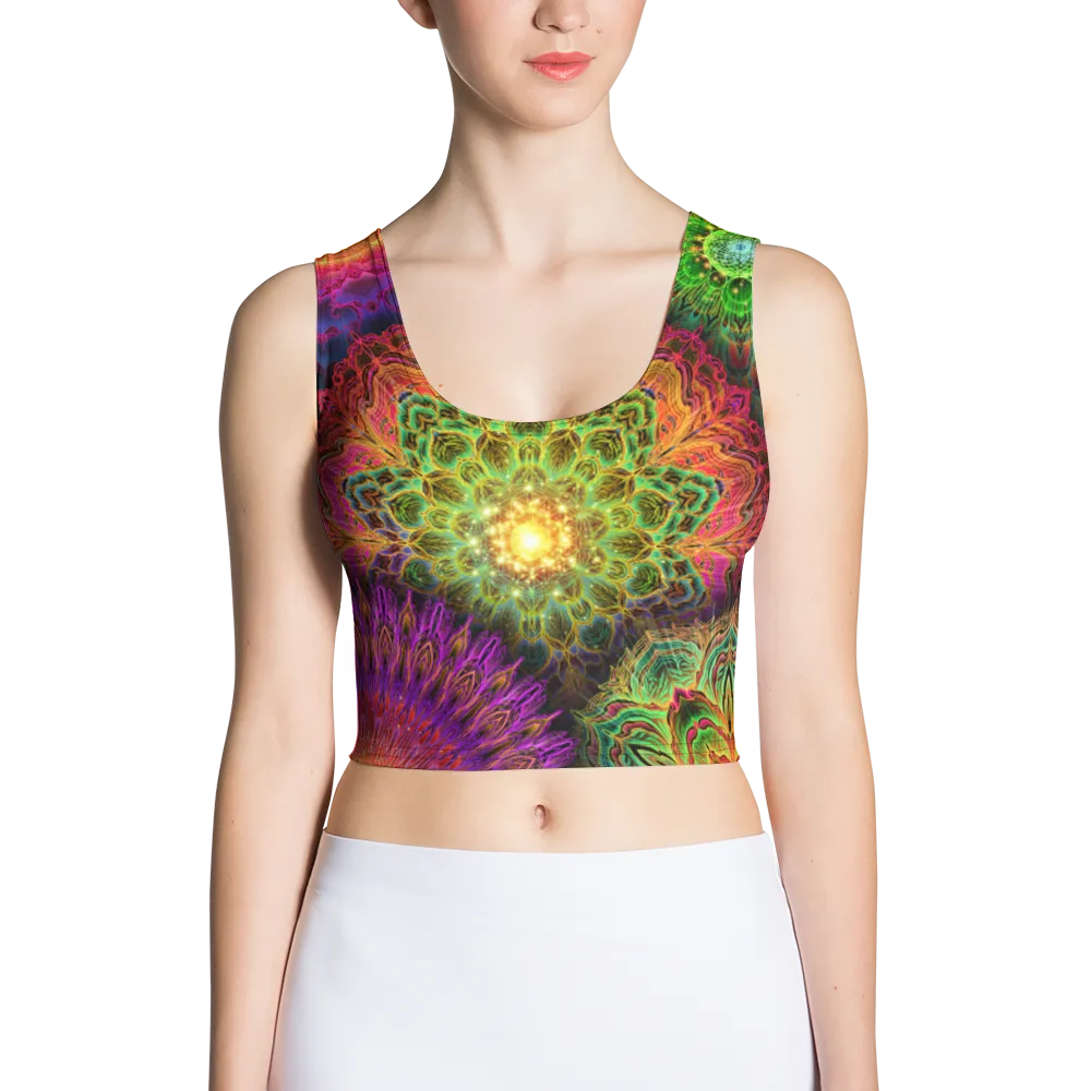 Chromatic Bloom AOP Crop Top