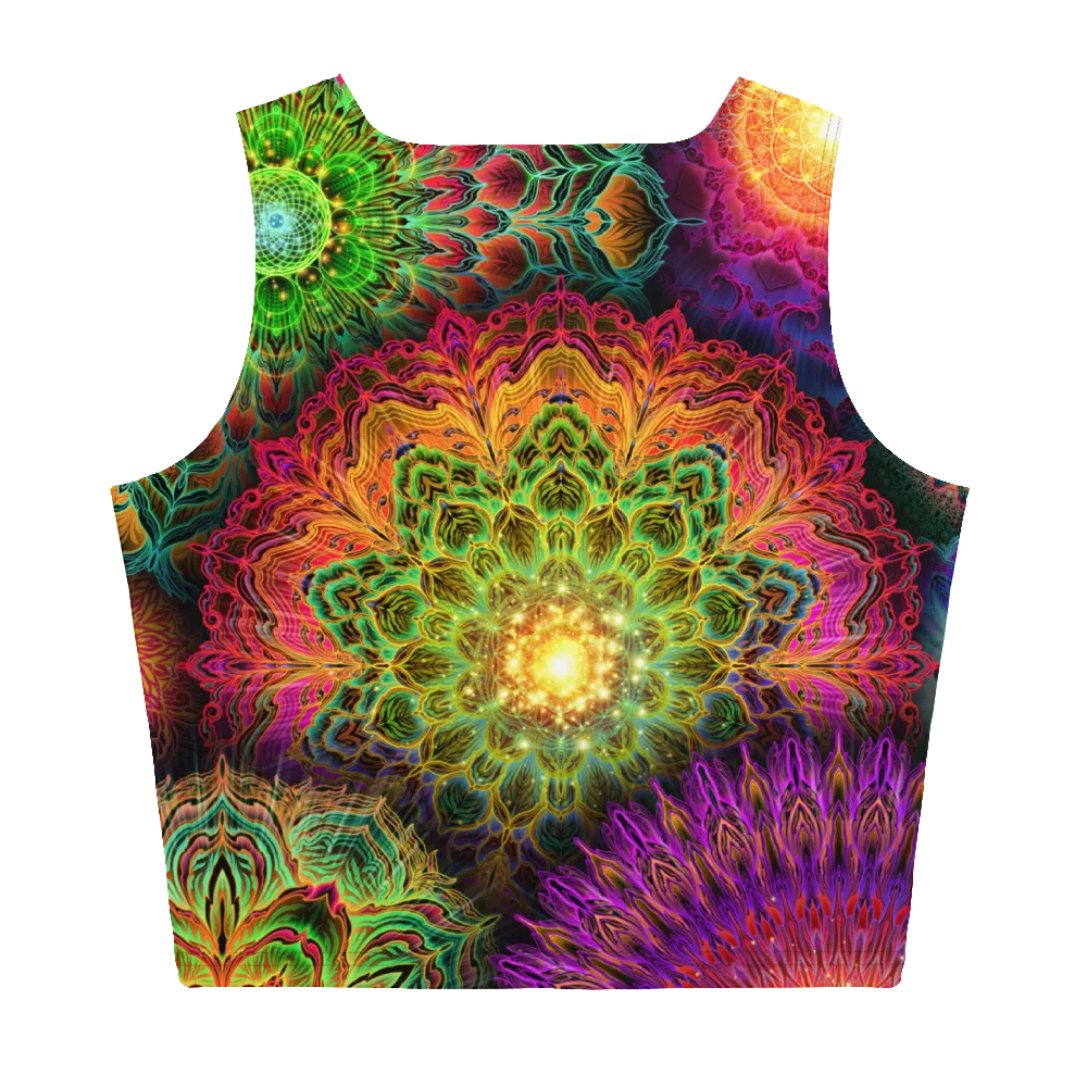 Chromatic Bloom AOP Crop Top