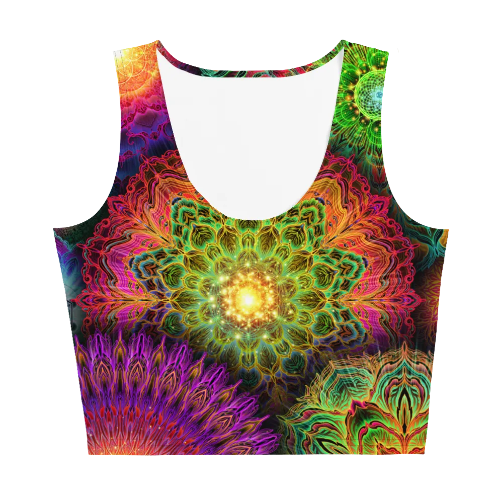 Chromatic Bloom AOP Crop Top