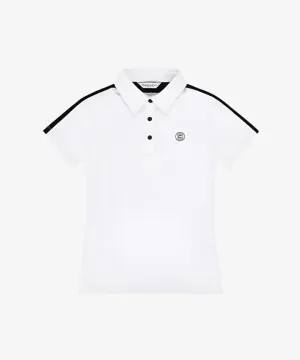 CHUCUCHU Shoulder Line Polo T-Shirt - White