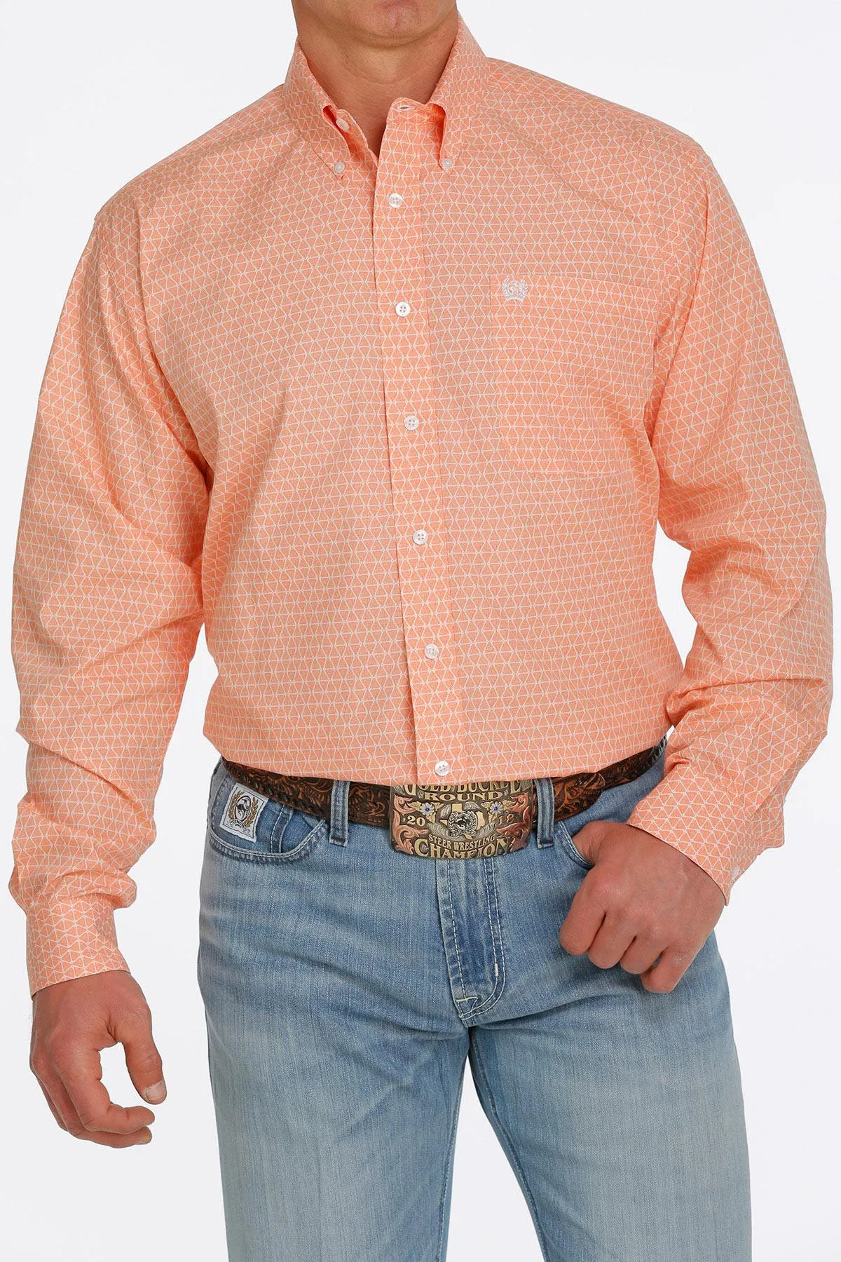 Cinch Mens Long Sleeve Button Down Shirt