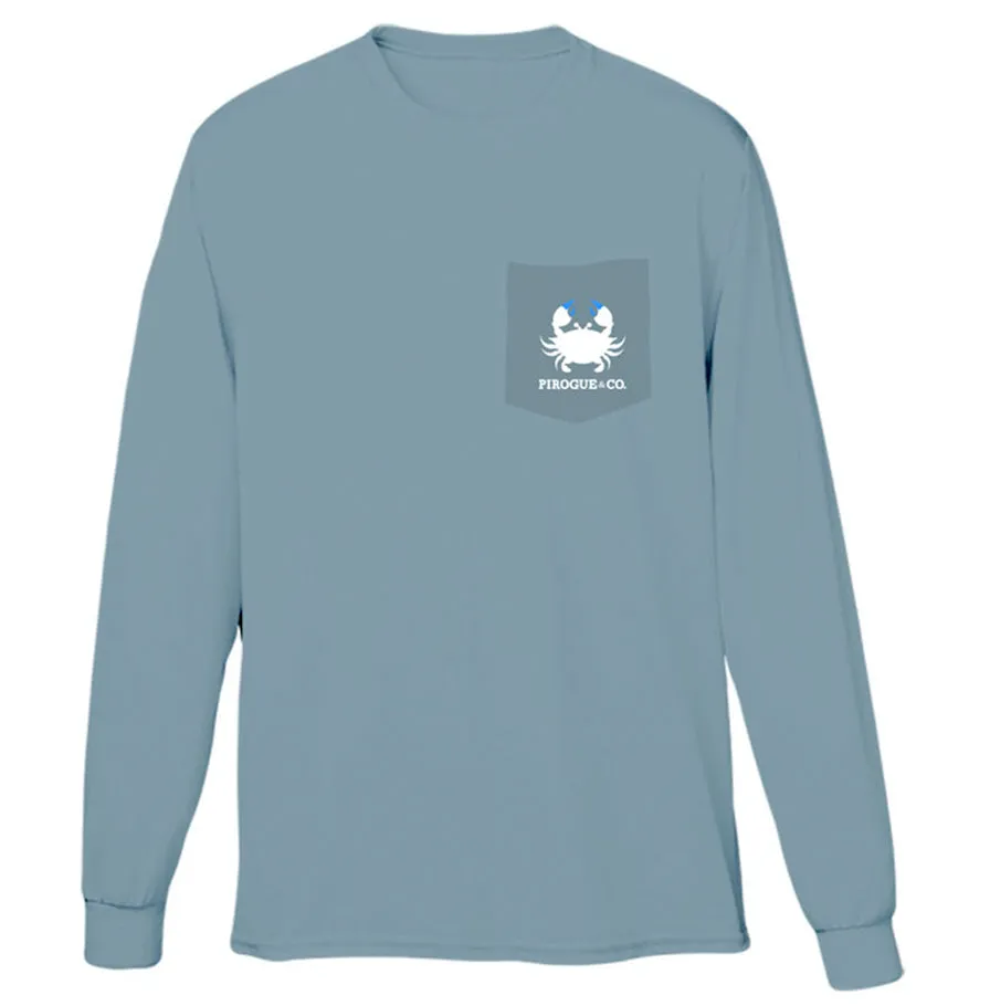 Classic Crab Long Sleeve | Serene Blue