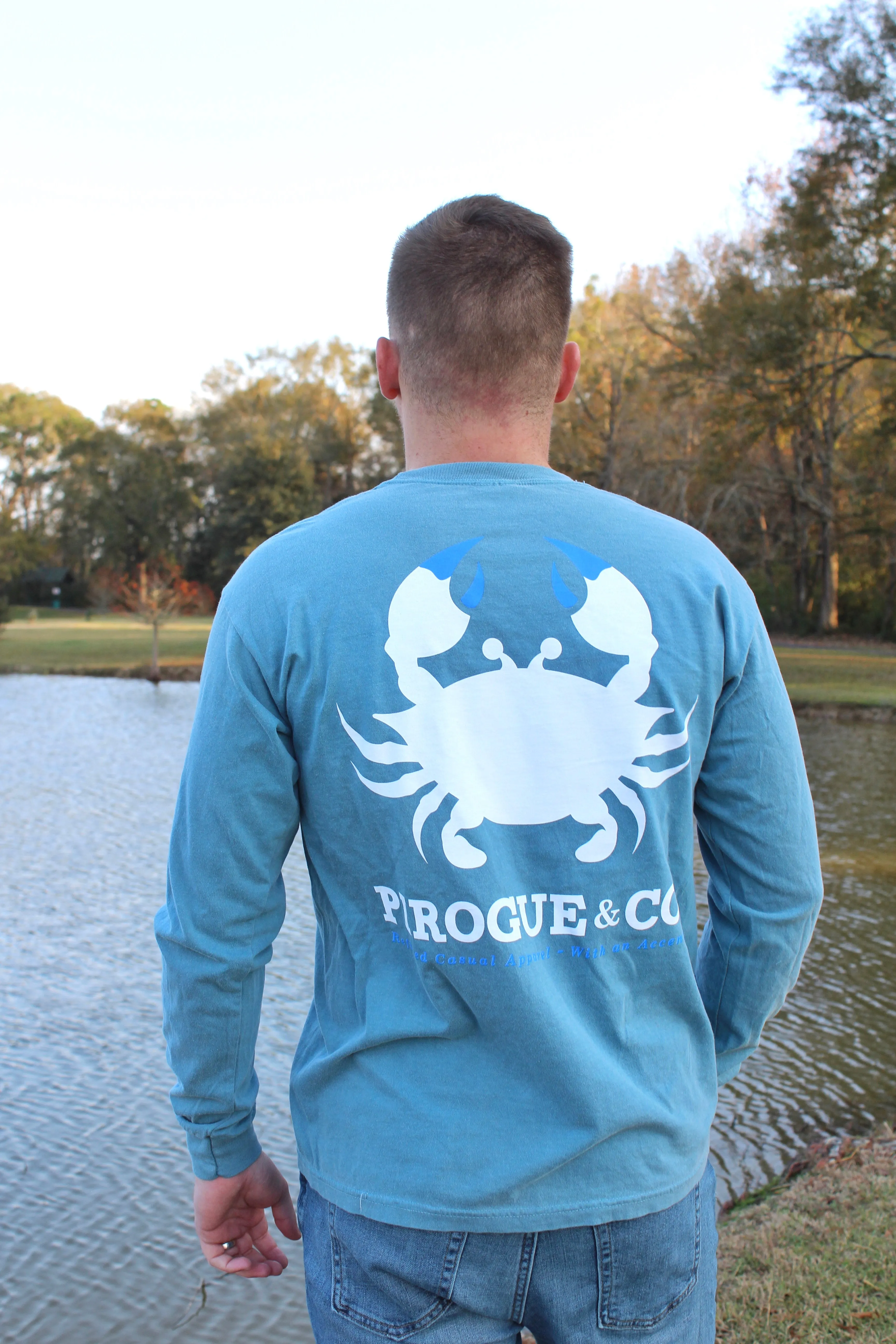 Classic Crab Long Sleeve | Serene Blue