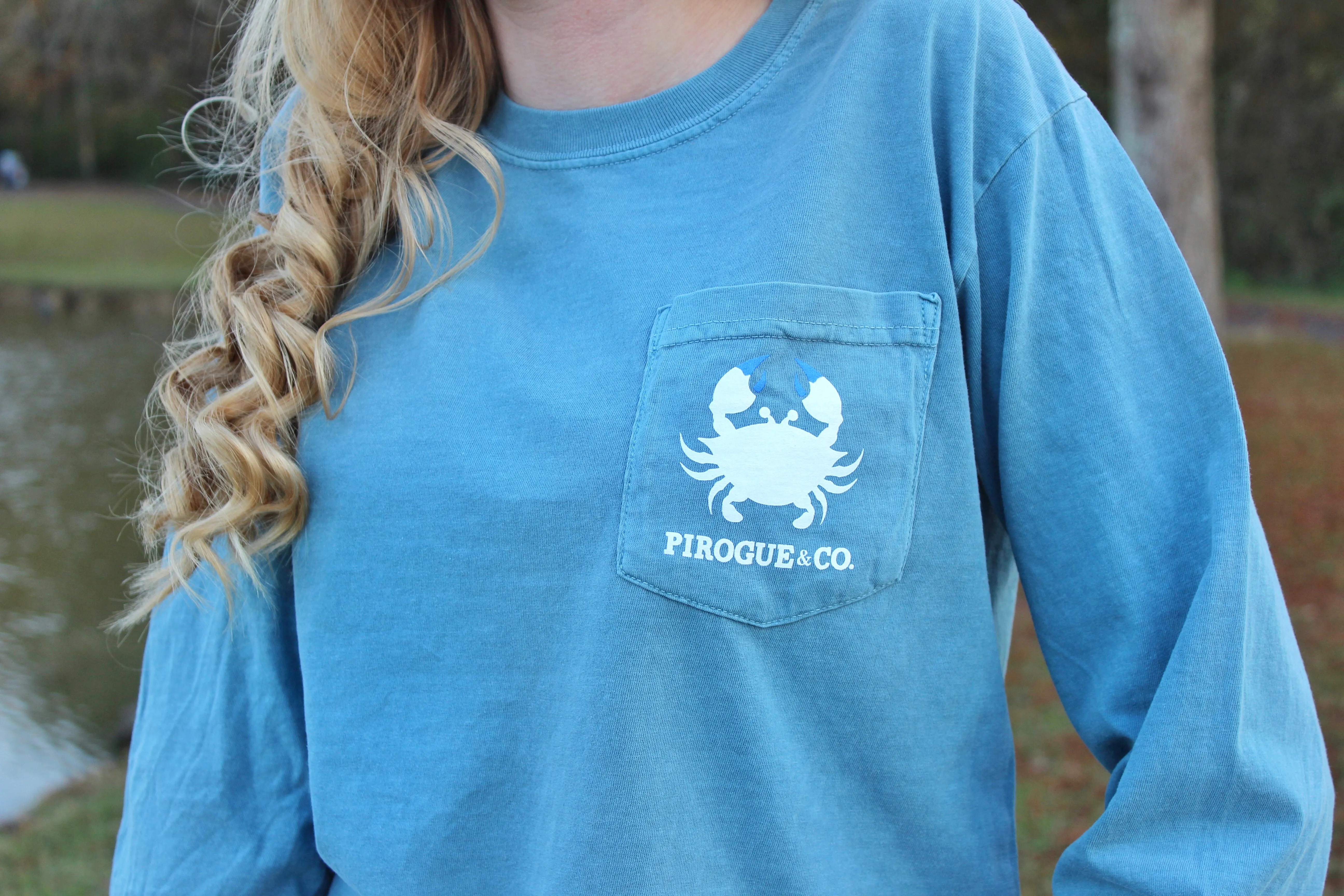 Classic Crab Long Sleeve | Serene Blue