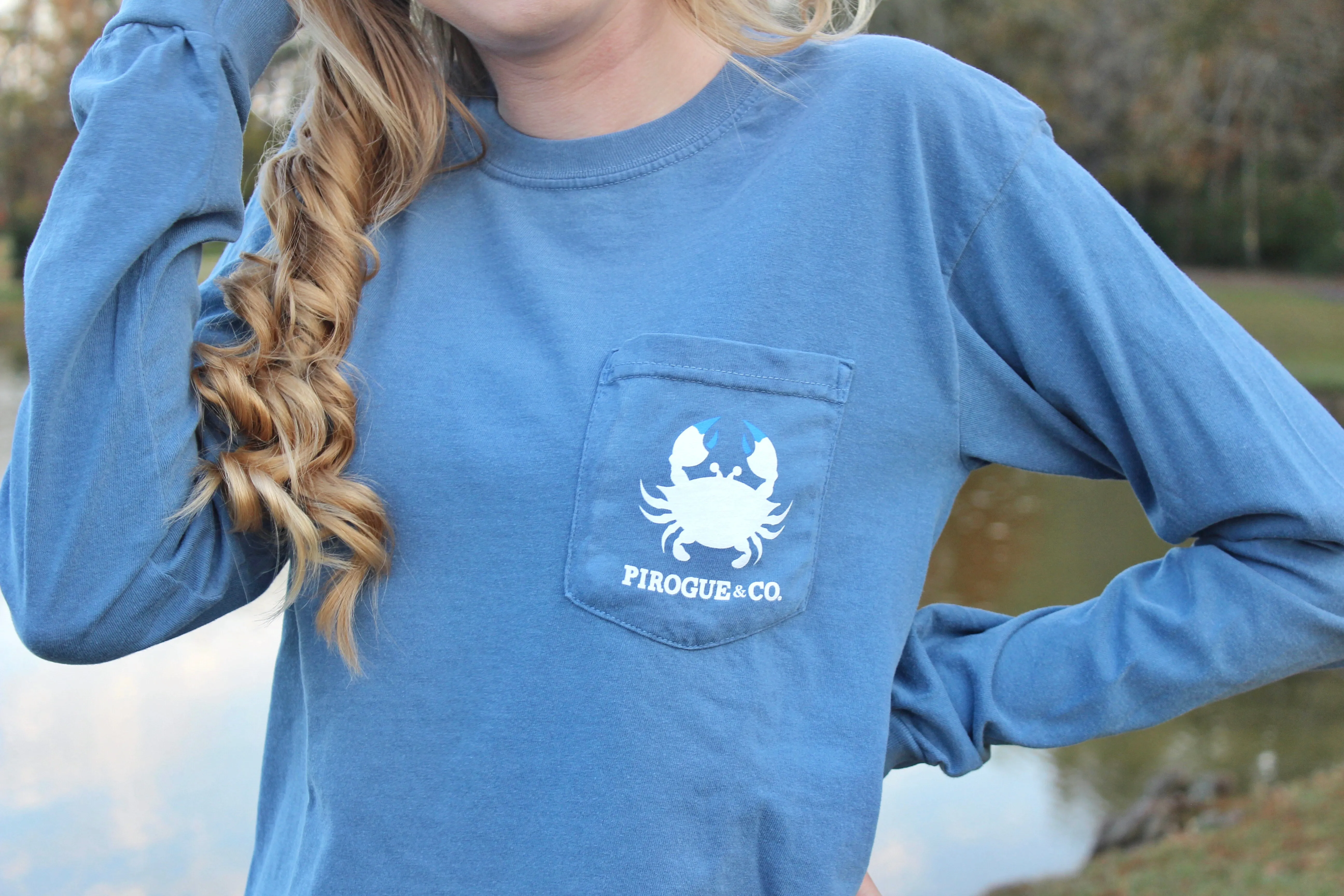 Classic Crab Long Sleeve | Steel Blue