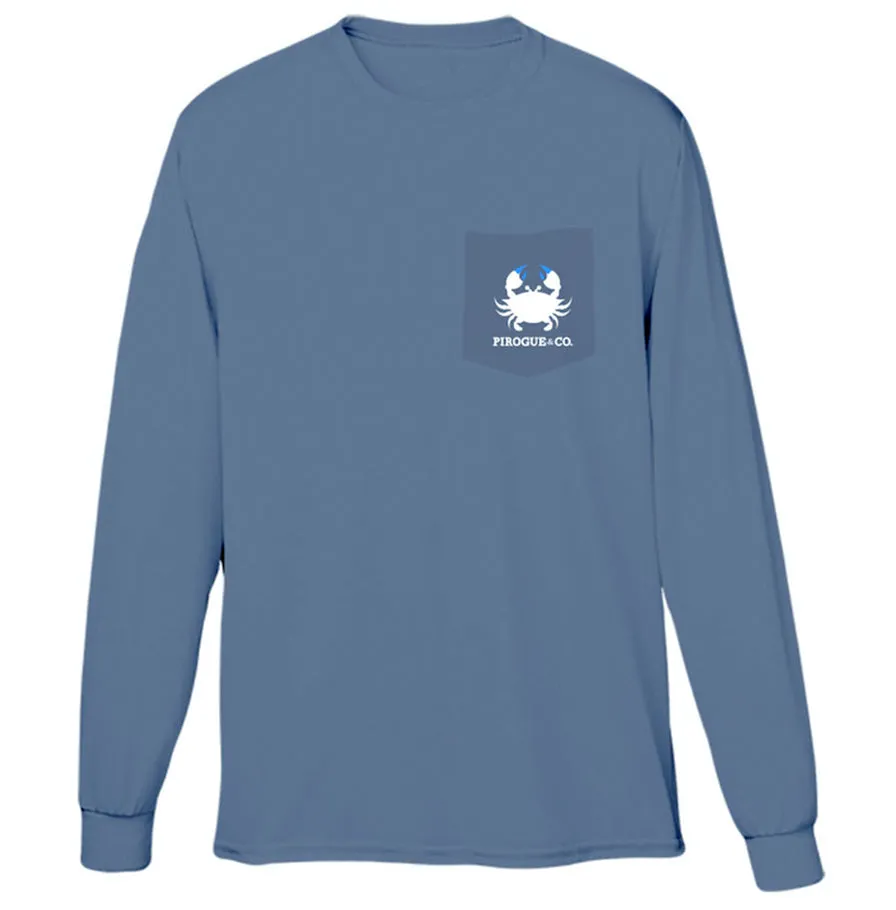 Classic Crab Long Sleeve | Steel Blue