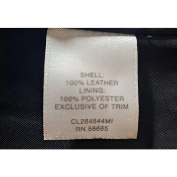 Classiques Nordstrom Skirt Black Leather Skirt A-Line Fully Lined Size 4