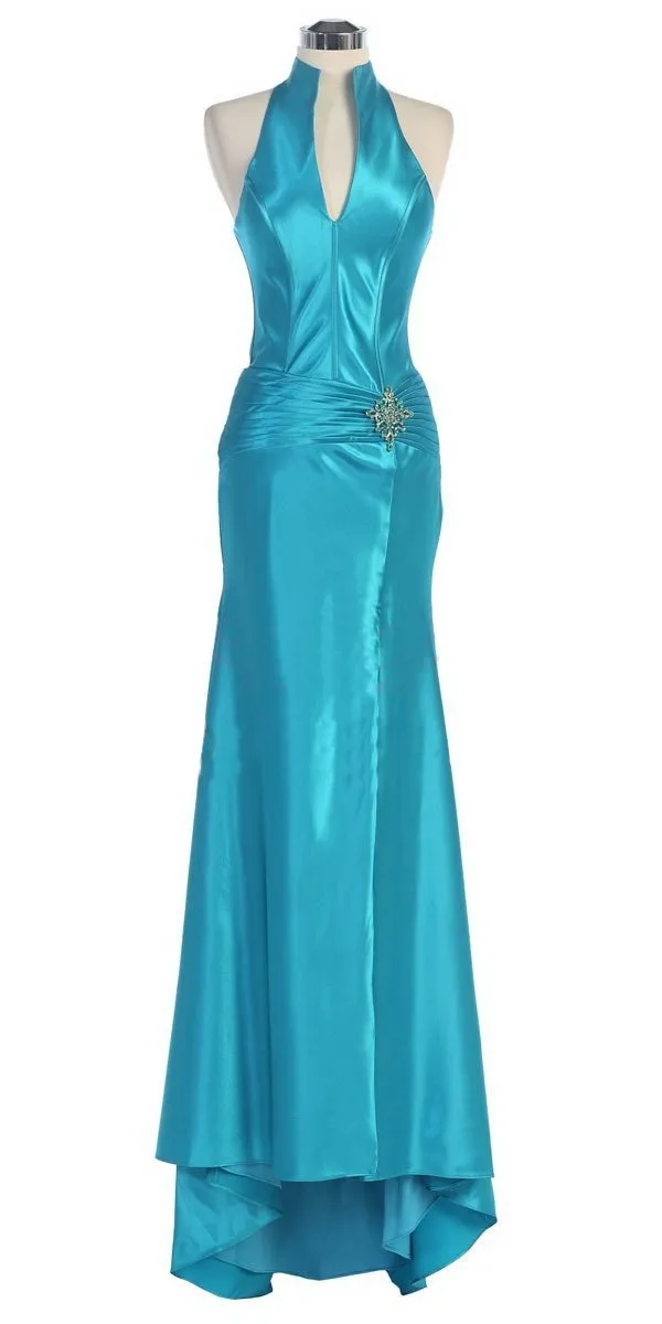 CLEARANCE - Cinderella Divine 7701 Red Collar Halter Dress (Size 2XL)