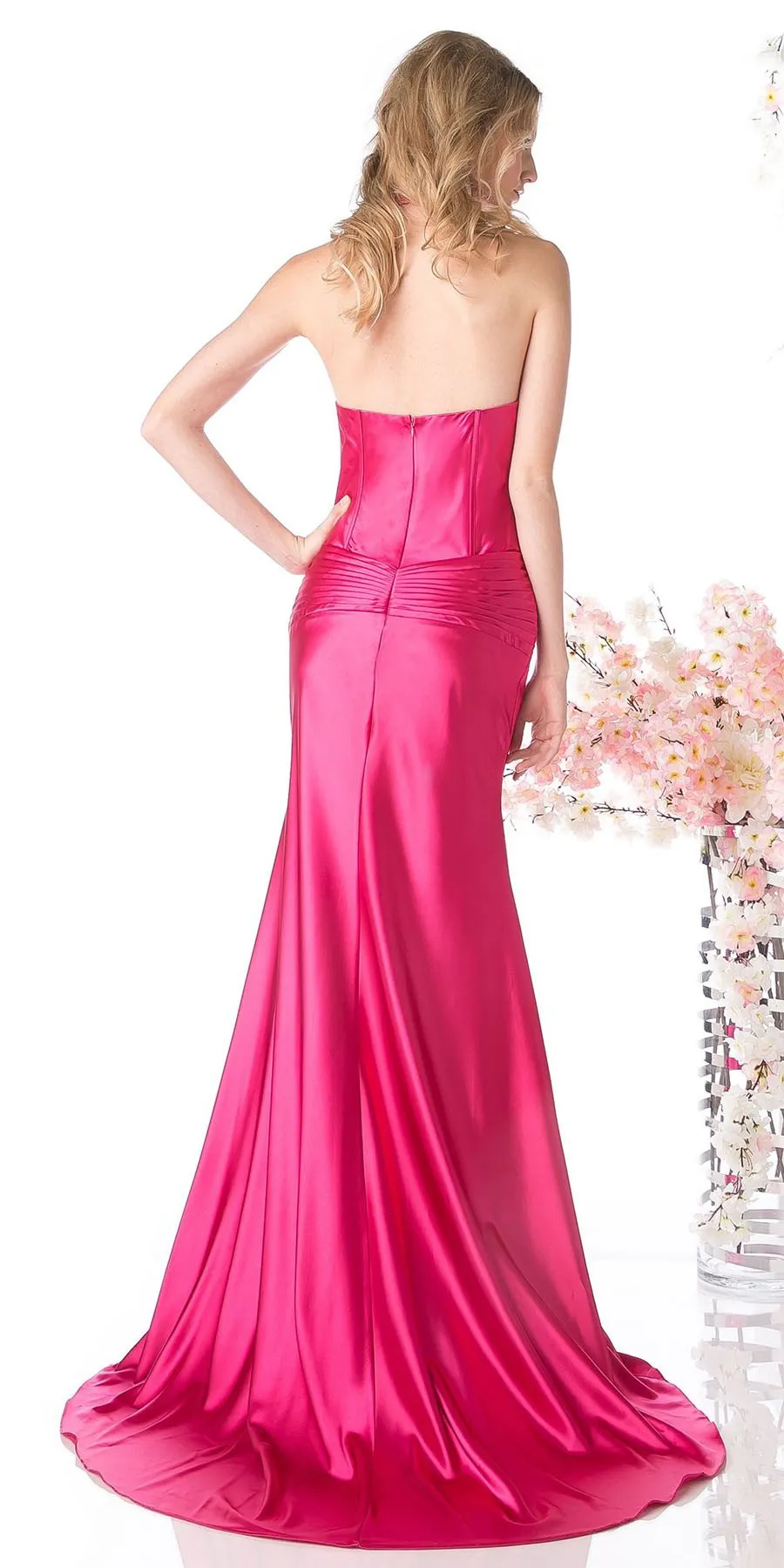 CLEARANCE - Cinderella Divine 7701 Red Collar Halter Dress (Size 2XL)