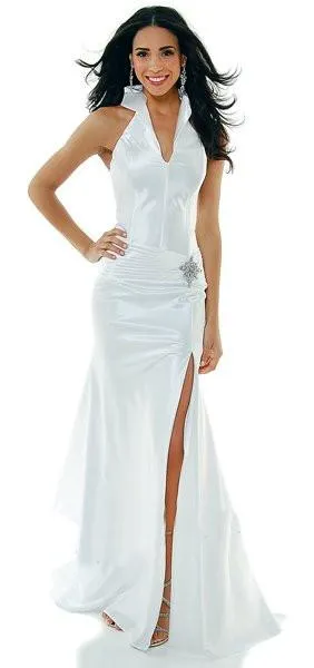 CLEARANCE - Cinderella Divine 7701 Red Collar Halter Dress (Size 2XL)
