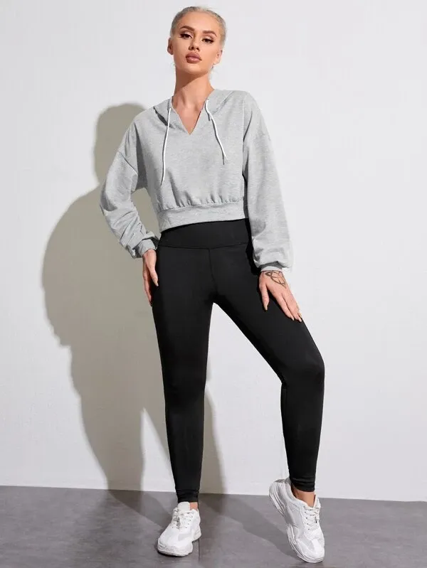 Cobra Cropped Drop-Shoulder Hoodie