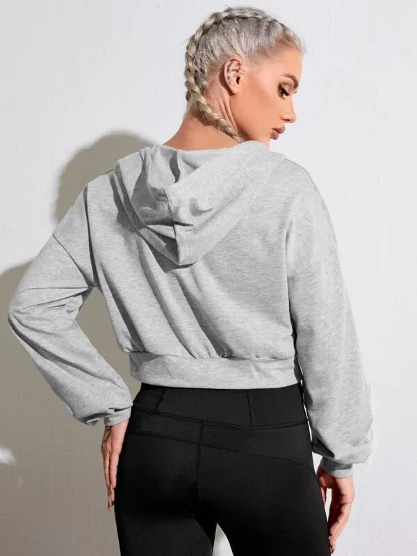 Cobra Cropped Drop-Shoulder Hoodie